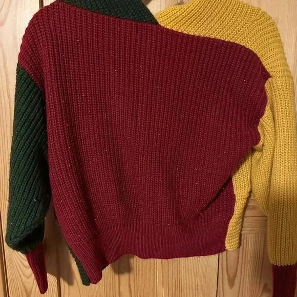Zaful Multicolor Knit‎ Woven Sweater Size Medium - Picture 6 of 12